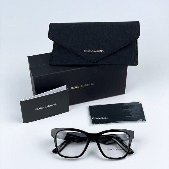 NEW D&G DG3374 501 Black Square Women Eyeglasses - Picture 9 of 9